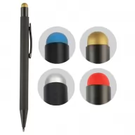 Toma fotográfica de bolígrafo kandinsky promocional, ideal para personalización de marca.