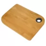Toma fotográfica de tabla para picar columba promocional, ideal para personalización de marca.