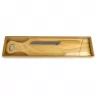 Toma fotográfica de set cuchillo promocional, ideal para personalización de marca.