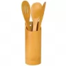 Toma fotográfica de spoon set promocional, ideal para personalización de marca.