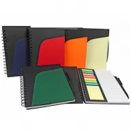 Toma fotográfica de libreta lisboa promocional, ideal para personalización de marca.