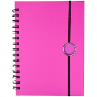 Toma fotográfica de libreta gerona promocional, ideal para personalización de marca.