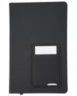 Toma fotográfica de libreta alcalá promocional, ideal para personalización de marca.