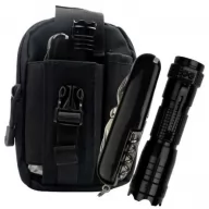 Toma fotográfica de kit carrera promocional, ideal para personalización de marca.