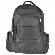 Toma fotográfica de maletas backpacks deportivas en color gris con compartimento inferior independiente para calzado, asas de mano reforzadas y correa ajustable para hombro ideal para personalización corporativa.