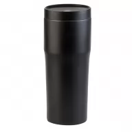 Toma fotográfica de termo yuca promocional, ideal para personalización de marca.