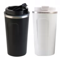 Toma fotográfica de termo alcatráz promocional, ideal para personalización de marca.