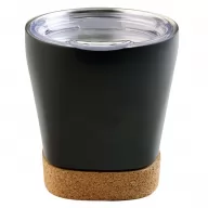 Toma fotográfica de vaso alpino promocional, ideal para personalización de marca.