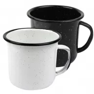 Toma fotográfica de taza olivo promocional, ideal para personalización de marca.