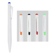 Toma fotográfica de bolígrafo gibrán promocional, ideal para personalización de marca.
