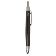 Toma fotográfica de bolígrafo 3-1 chrome pen promocional, ideal para personalización de marca.
