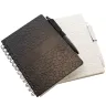 Toma fotográfica de libreta troya promocional, ideal para personalización de marca.