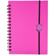 Toma fotográfica de libreta gerona promocional, ideal para personalización de marca.