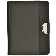 Toma fotográfica de porta ipad damasco promocional, ideal para personalización de marca.