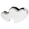 Toma fotográfica de portatarjetero twin heart promocional, ideal para personalización de marca.