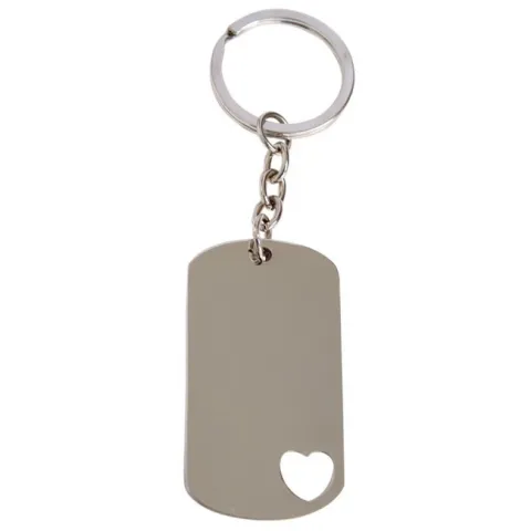 LLA 41 Llavero Placa Corazon