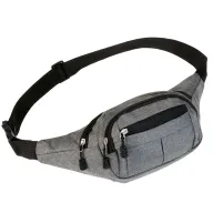 Toma fotográfica de cangurera bekele promocional, ideal para personalización de marca.