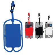 Toma fotográfica de porta-celular kelvin promocional, ideal para personalización de marca.