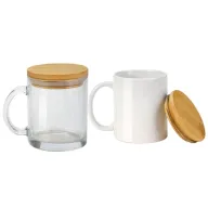 Toma fotográfica de taza quinoa promocional, ideal para personalización de marca.