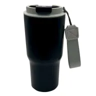 Toma fotográfica de termo peral promocional, ideal para personalización de marca.